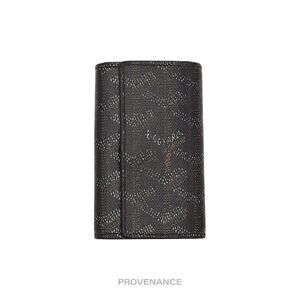 🔴 Goyard 6 Key Case Wallet - Black Goyardine
